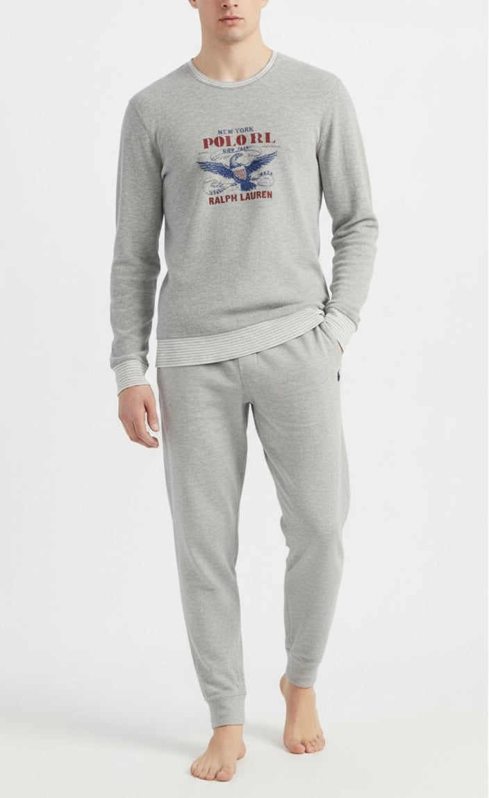 Polo Ralph Lauren Light Grey Pj Set