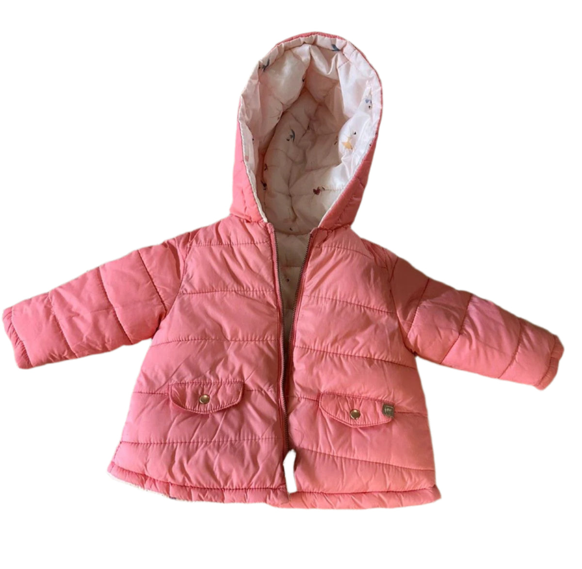 ZARA BABY GIRL reversible puffer jacket