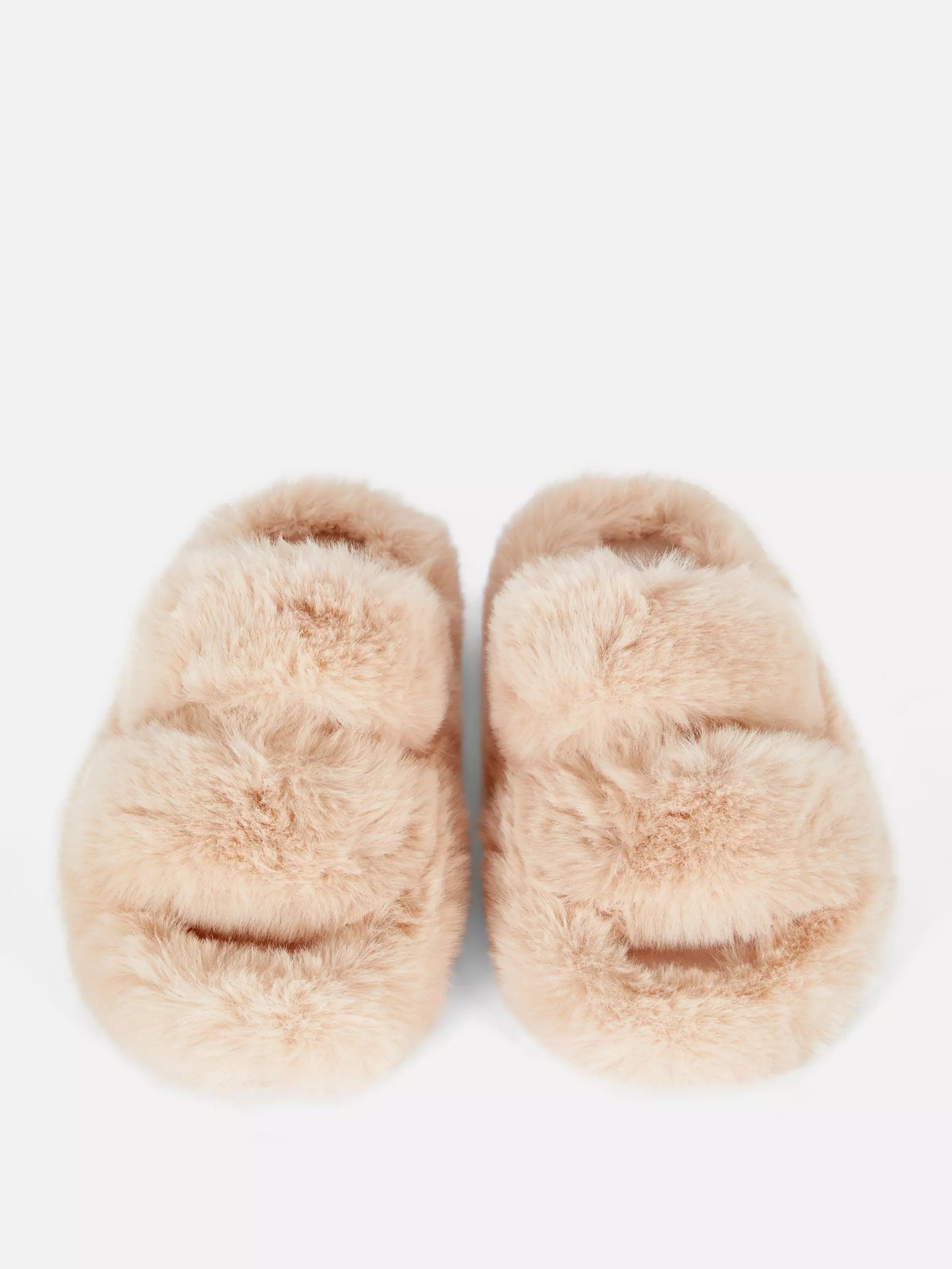 Primark Fluffy Double Strap Slippers