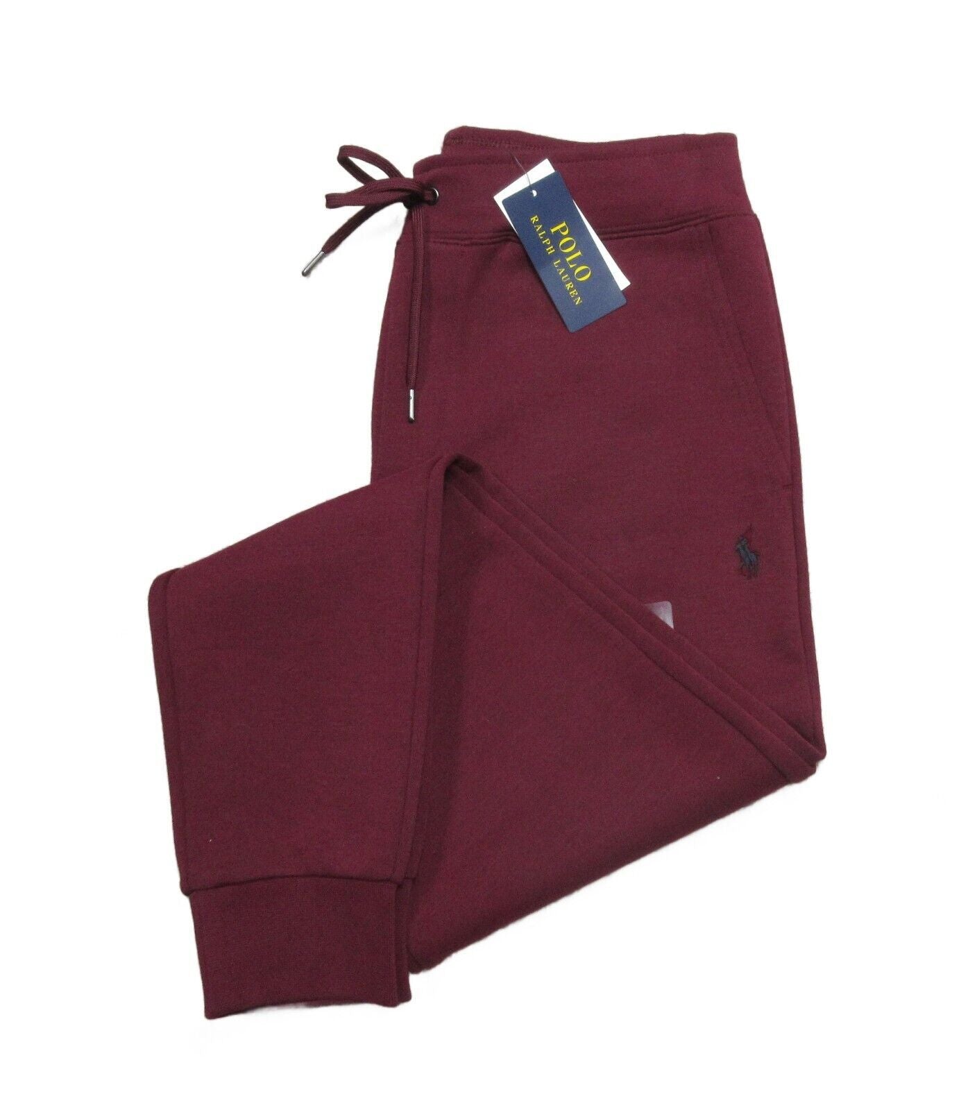 Polo Ralph Lauren Men's Double-Knit Red Wine Jogger Pants