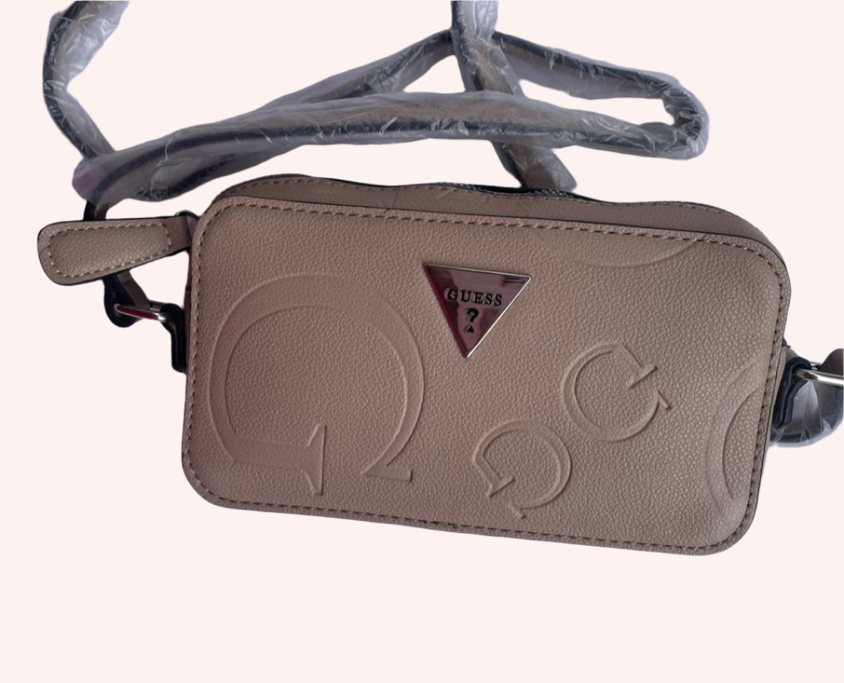 GUESS Beige Mini Crossbody Handbag