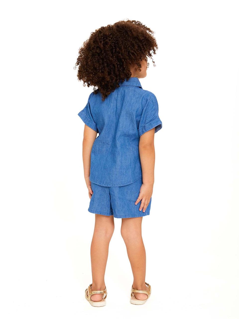 Wonder Nation Linen Denim Matching Set