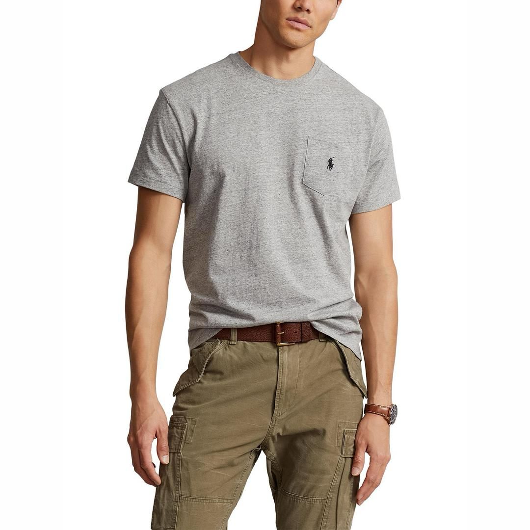 Polo Ralph Lauren Grey Pocket T-Shirt - Classic Fit