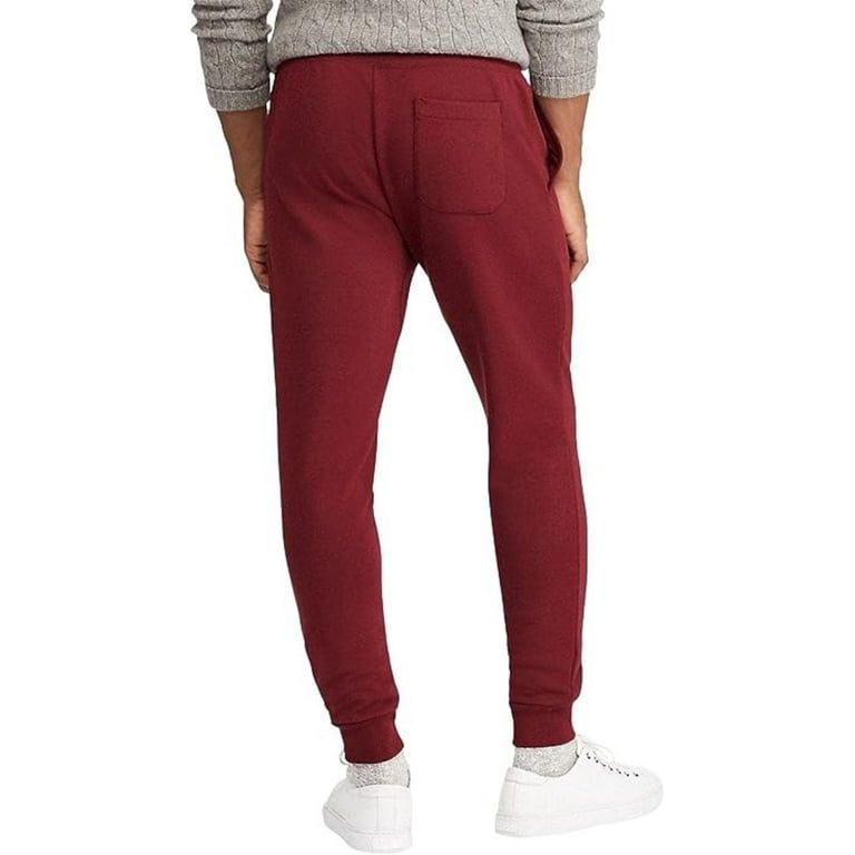 Polo Ralph Lauren Men's Double-Knit Red Wine Jogger Pants