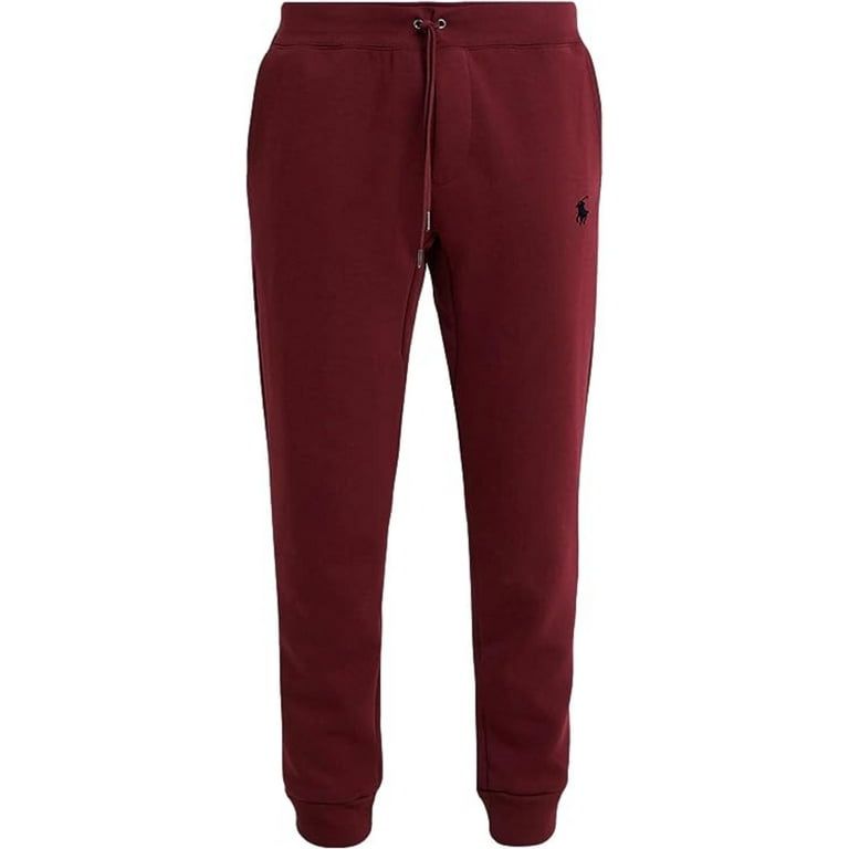 Polo Ralph Lauren Men's Double-Knit Red Wine Jogger Pants