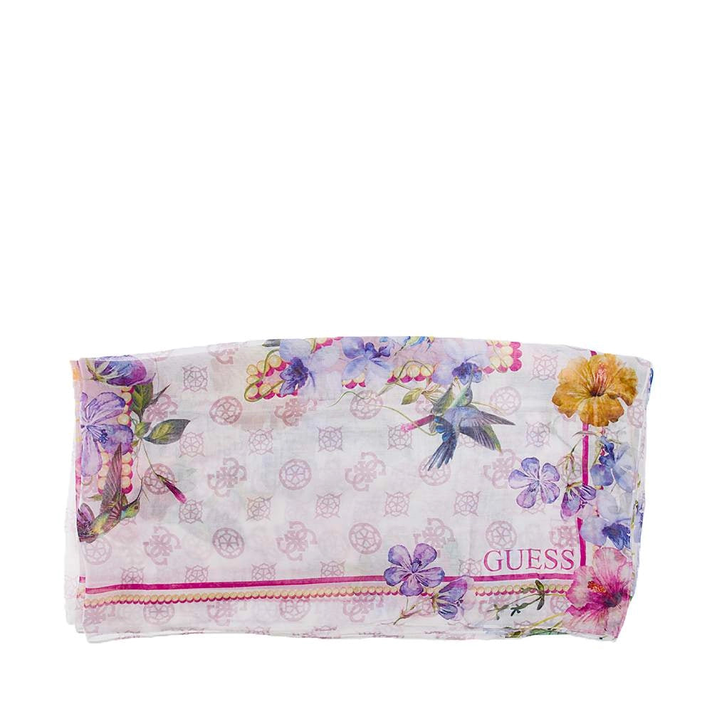 GUESS Pink Floral Scarf