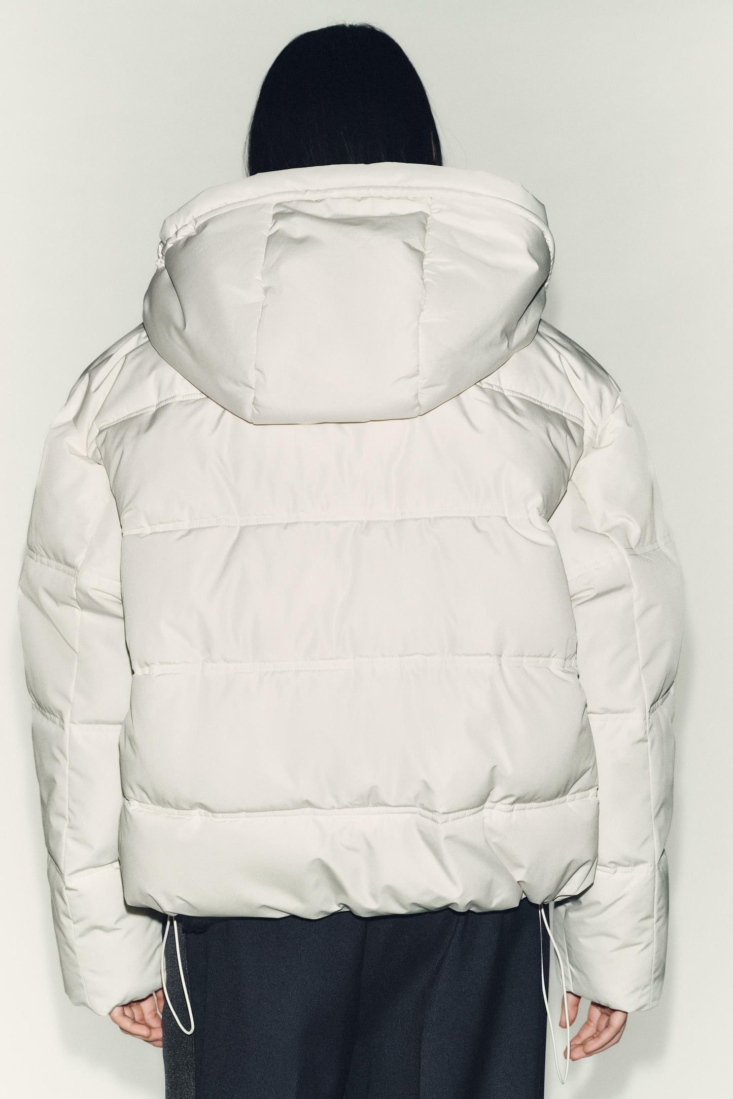 ZARA SHORT WATER-REPELLENT AND WINDPROOF HOODED ANORAK