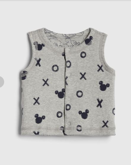 GAP Baby Grey Mickey Reversible Vest