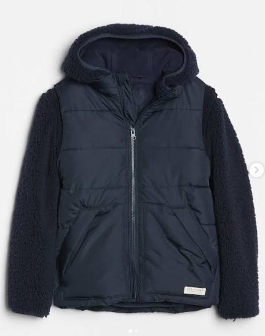 GAP Toddler Navy Sherpa 3-In-1 Jacket