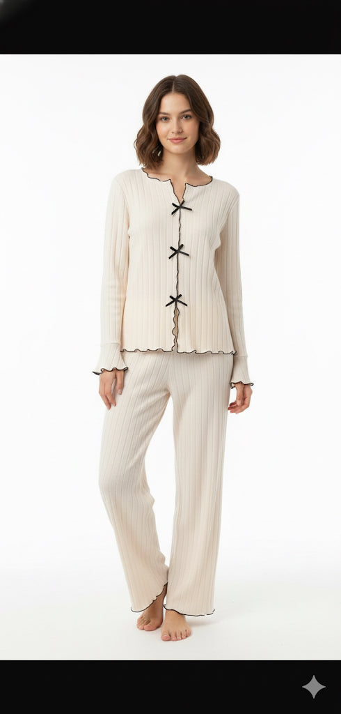 Bloom Lady Ribbed Knit offwhite PJ