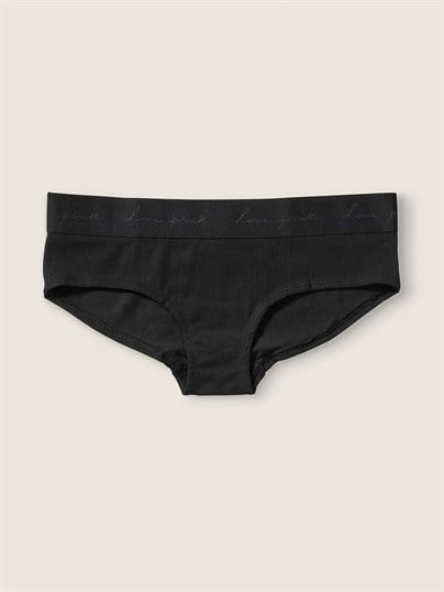 Victoria’s Secret PINK Black Logo Hipster Pantie