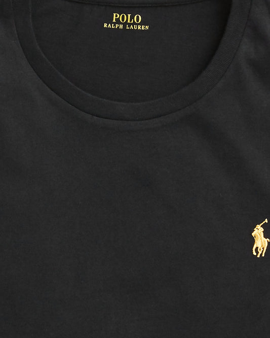Polo Ralph Lauren Black Crewneck T-Shirt- Custom Slim Fit