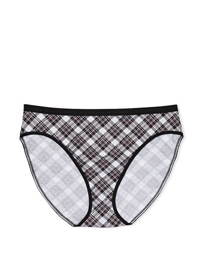 Victoria’s Secret Plaid Cotton high Leg Brief Pantie