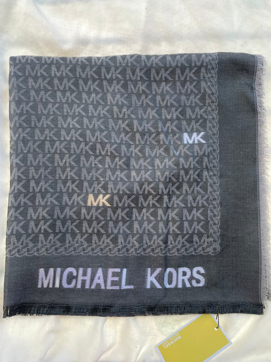 michael Kors Grey Logo Scarf