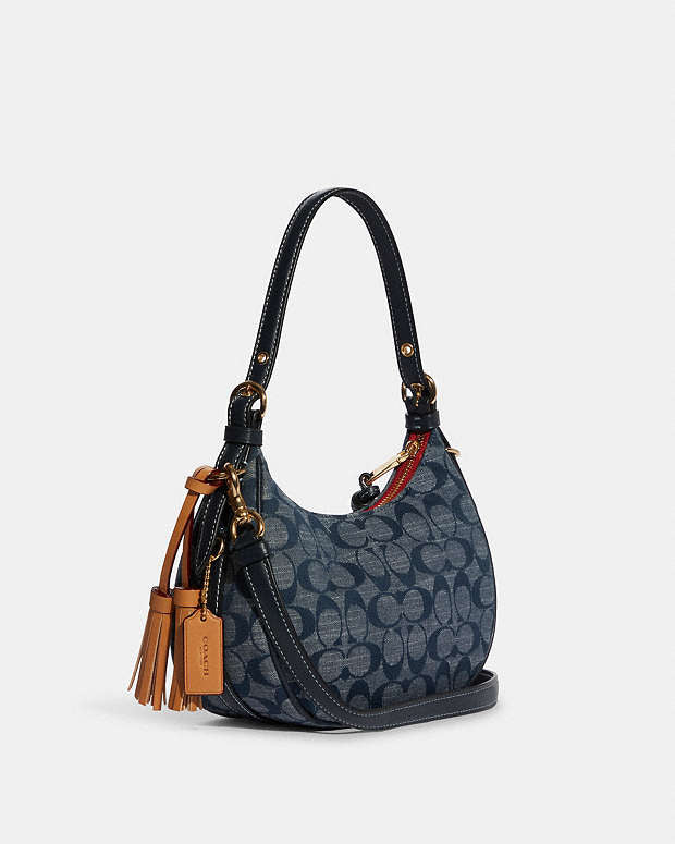 Coach Kleo Hobo In Signature Chambray Bag