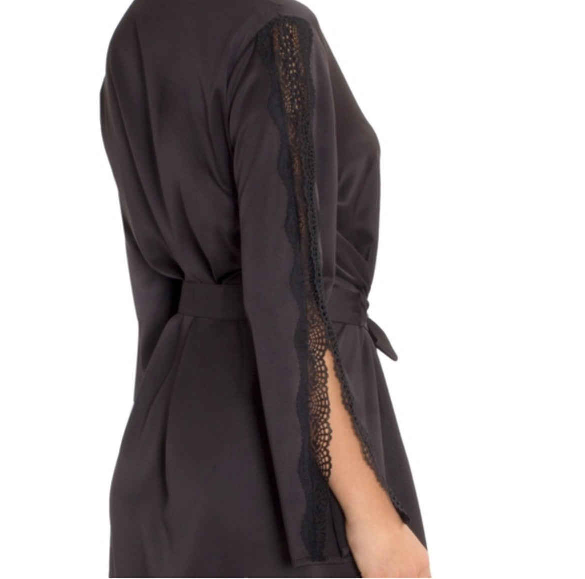 In Bloom by Jonquil Lace Satin Robe