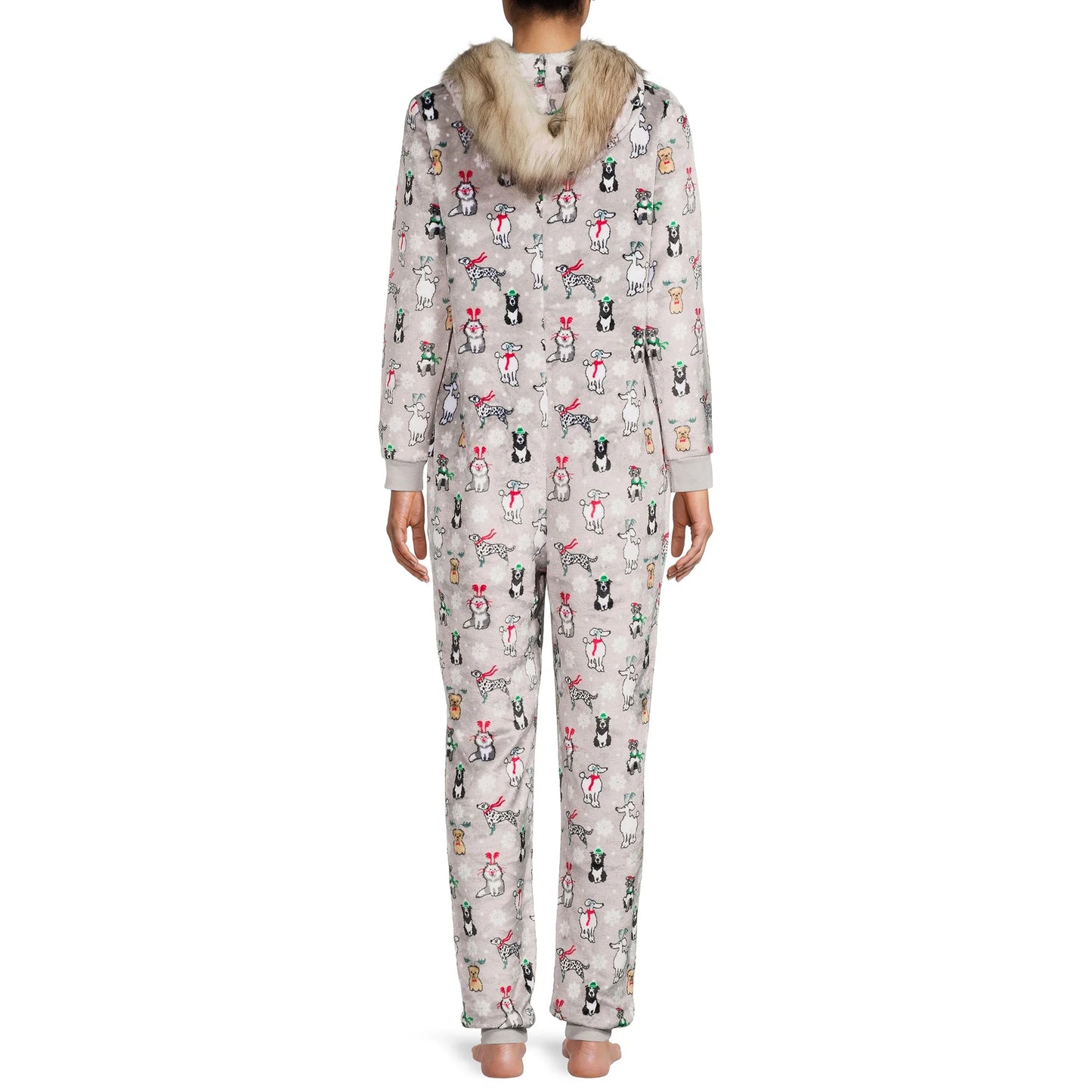 Secret Treasures Grey Union Suit Pajamas