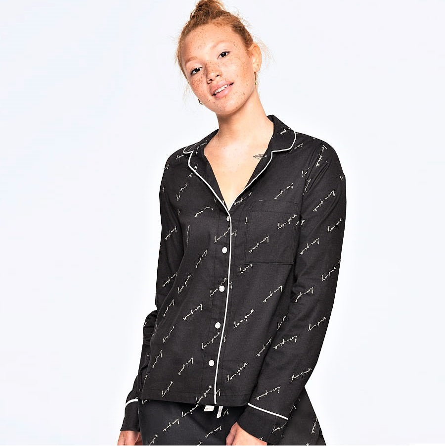 Victoria's Secret PINK Flannel Sleep Top