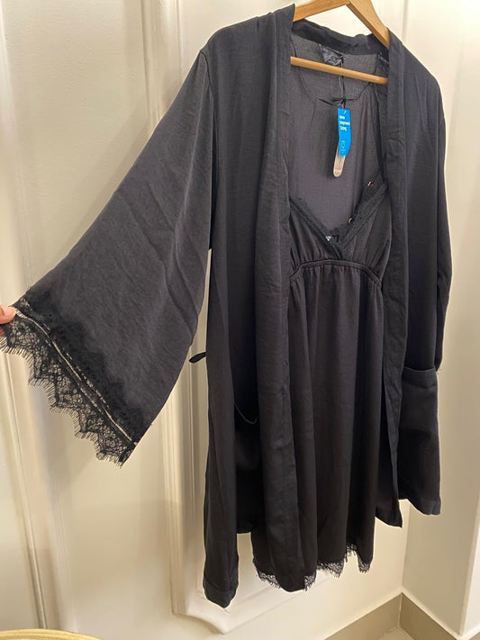 Primark Secret Possessions 2Pcs Black Sleep Set