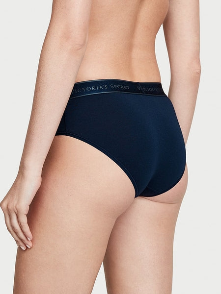 Victoria’s Secret Blue Logo Cotton Hiphugger Pantie
