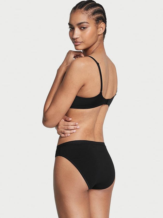 Victoria’s Secret Black Stretch Cotton Bikini Pantie