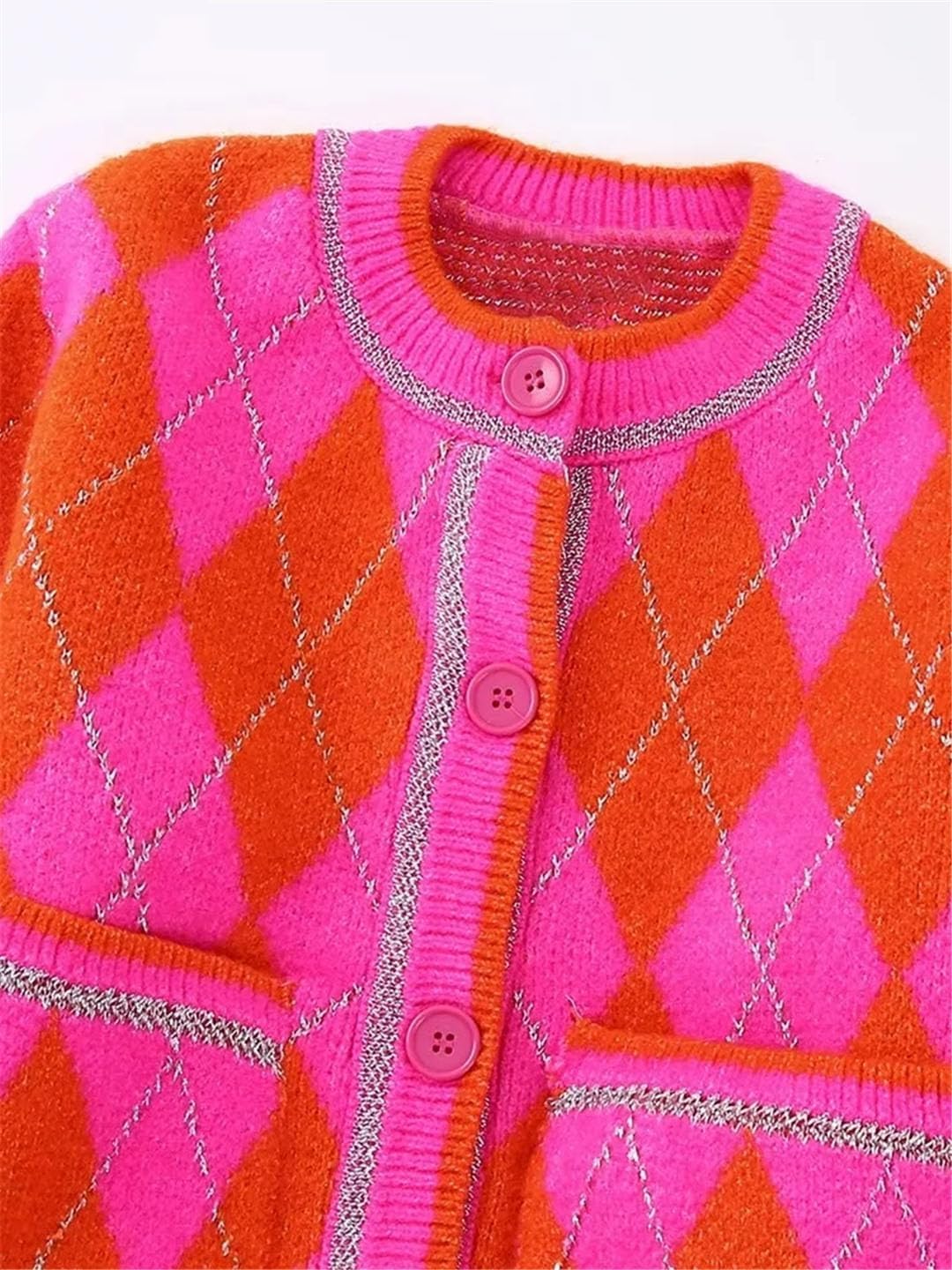 ZARA Crochet Geometric Short Knitting Sweater