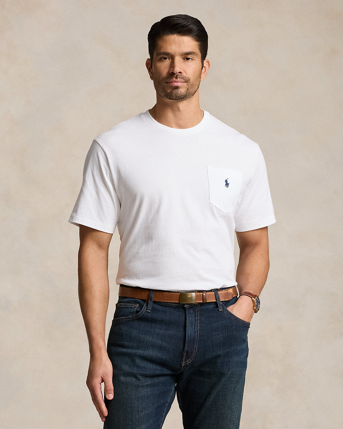 Polo Ralph Lauren White Pocket T-Shirt