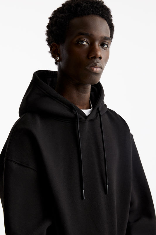 PULL&BEAR  Black Basic Hoodie
