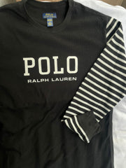 Polo Ralph Lauren Men's Striped Long-Sleeve Sleep T-Shirt - Blue/White