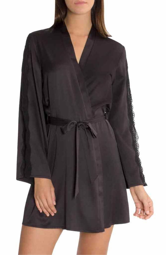 In Bloom by Jonquil Lace Satin Robe