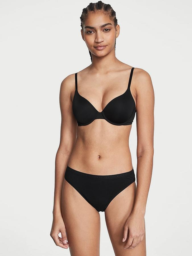Victoria’s Secret Black Stretch Cotton Bikini Pantie