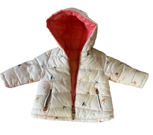 ZARA BABY GIRL reversible puffer jacket