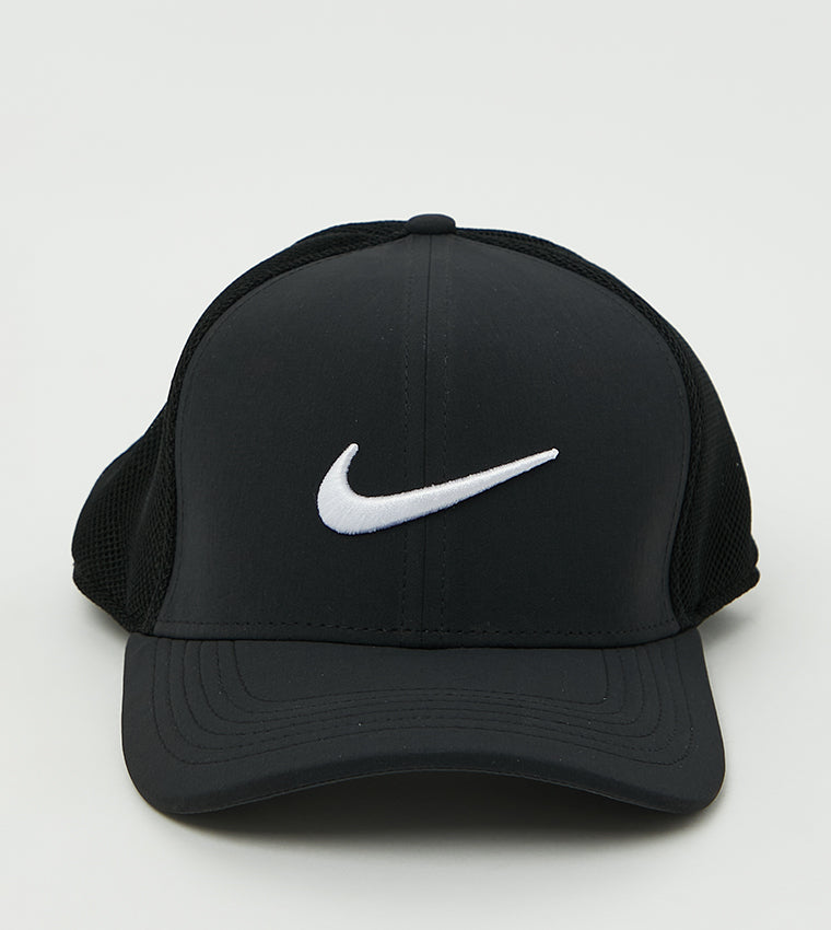 NIKE Black Logo Mesh Cap