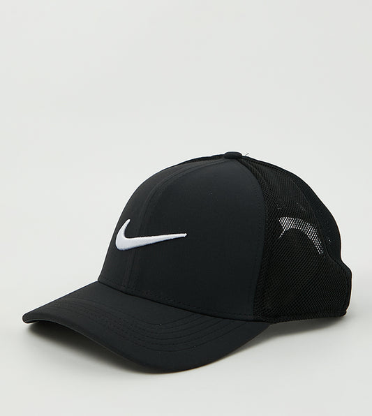 NIKE Black Logo Mesh Cap