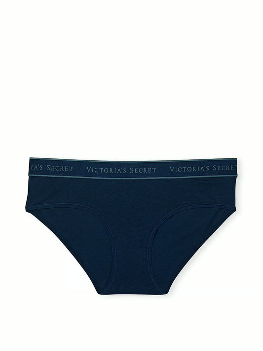 Victoria’s Secret Blue Logo Cotton Hiphugger Pantie