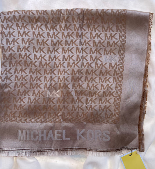 Michael Kors beige Logo Scarf