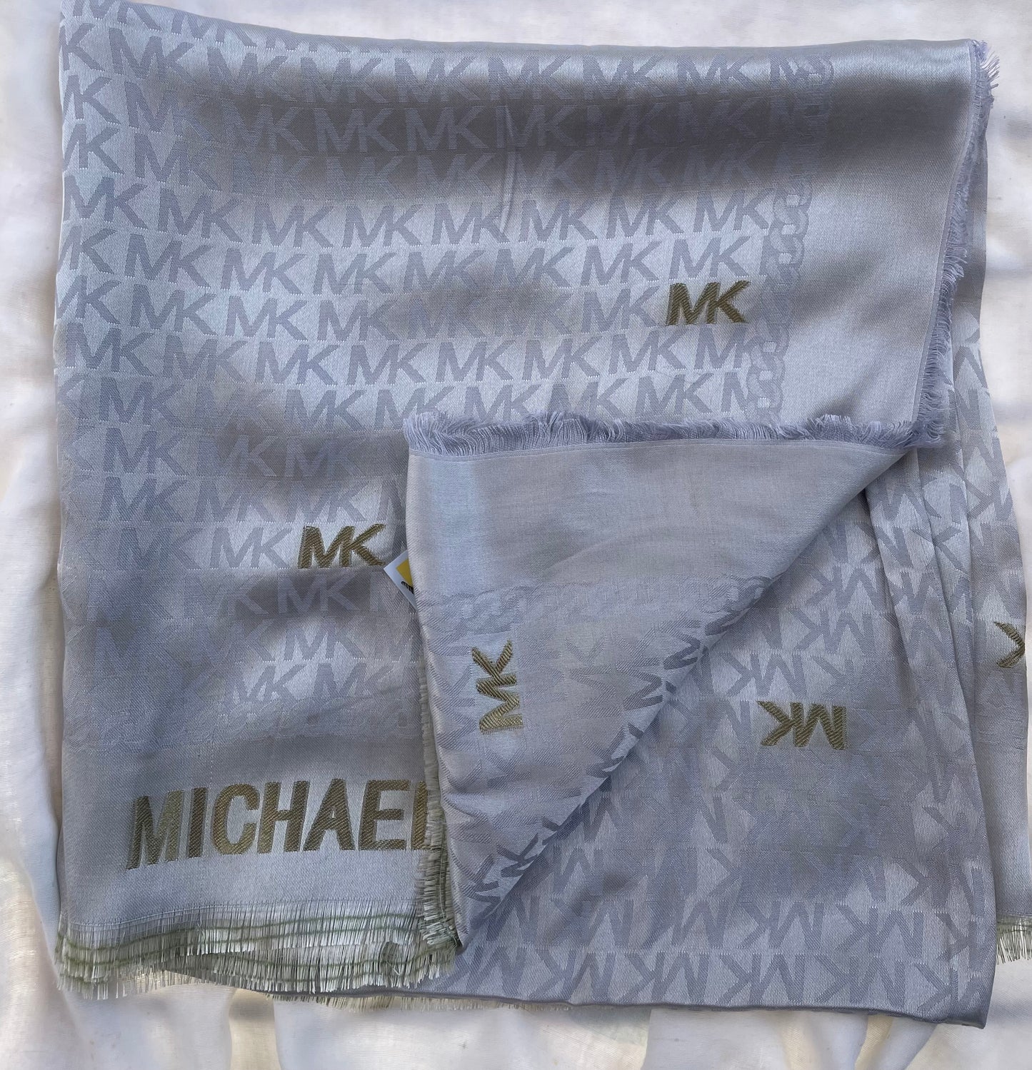 Michael Kors Grey Logo Scarf
