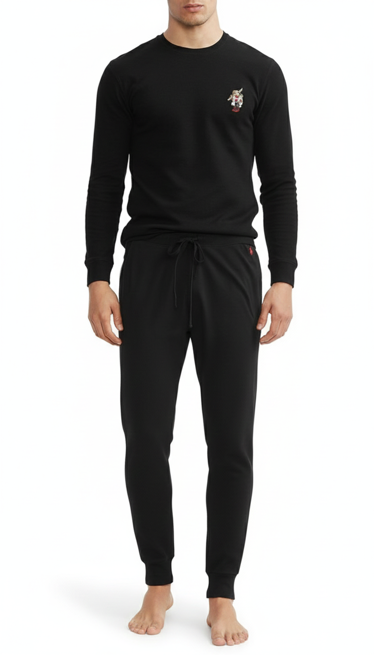 Polo Ralph Lauren Black Bear Skii Pj Set