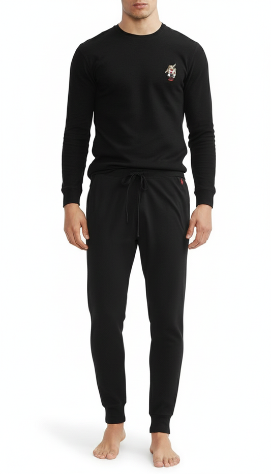 Polo Ralph Lauren Black Bear Skii Pj Set
