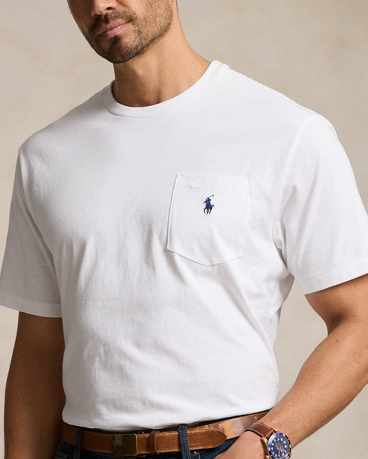 Polo Ralph Lauren White Pocket T-Shirt