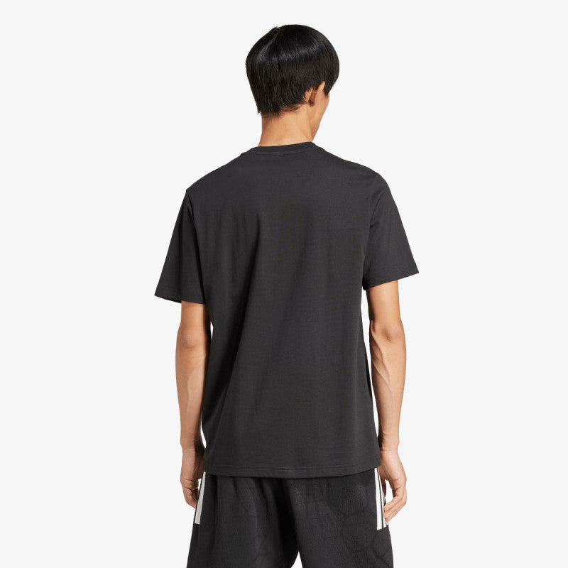 Adidas Black HOUSE OF TIRO LINEAR GRAPHIC T-SHIRT