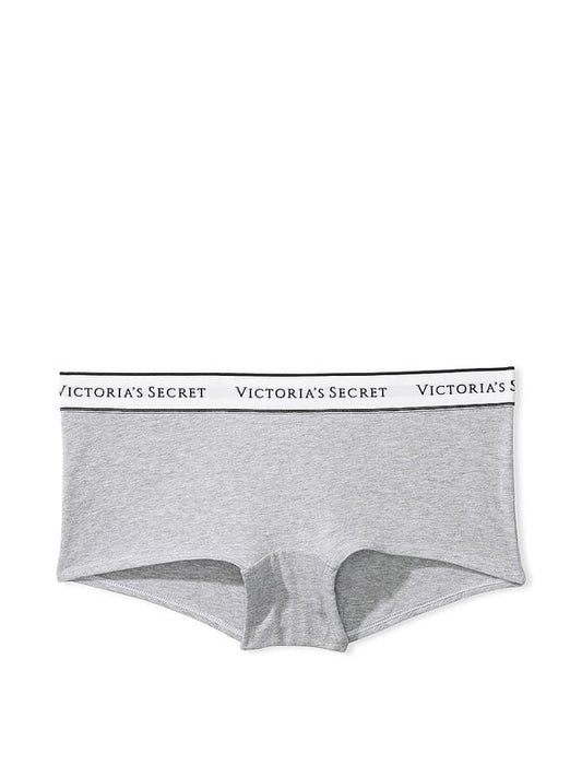 Victoria’s Secret Grey Logo Cotton Shorite Pantie