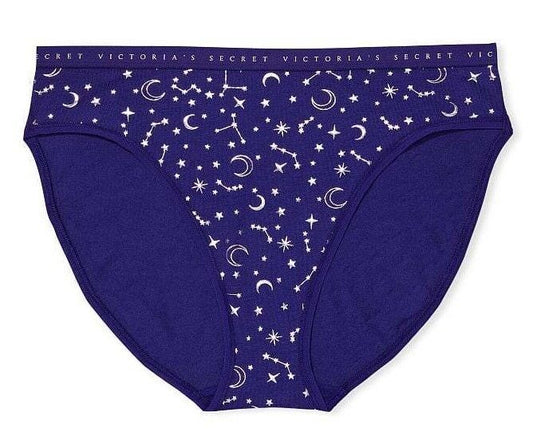 Victoria’s Secret Navy/Silver Star Stretch Cotton HighLeg Brief Pantie