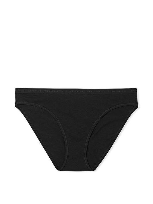 Victoria’s Secret Black Stretch Cotton Bikini Pantie