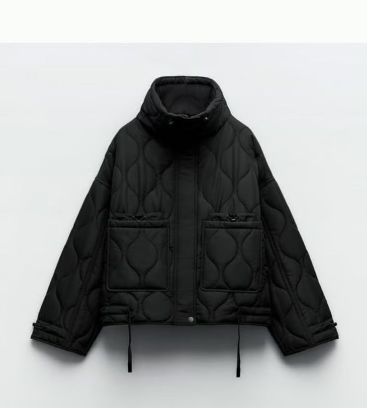 Zara Cotton Padded Puffer Jacket Lightweight