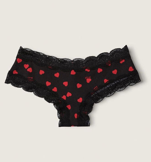 Victoria’s Secret PINK Heart Lace Trim Cheekster  Pantie