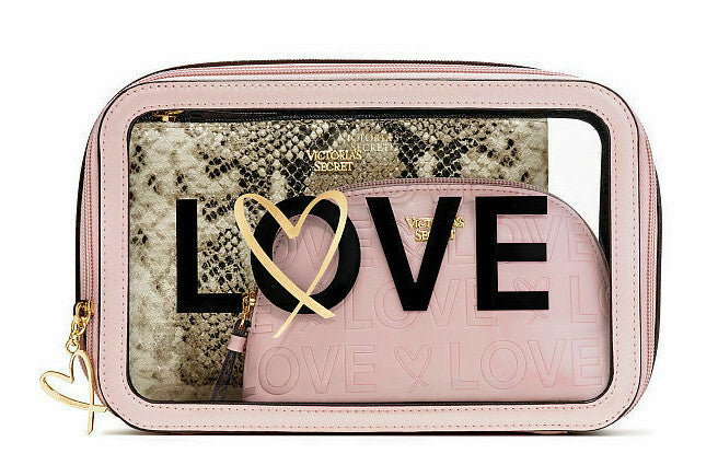 VICTORIA'S SECRET 3-Piece Makeup Bag Set