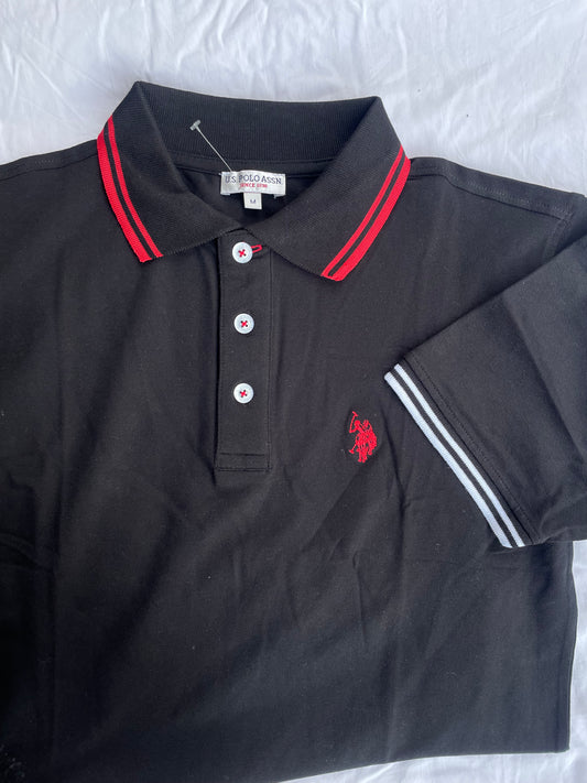U.S. Polo Assn. Black Polo Shirt