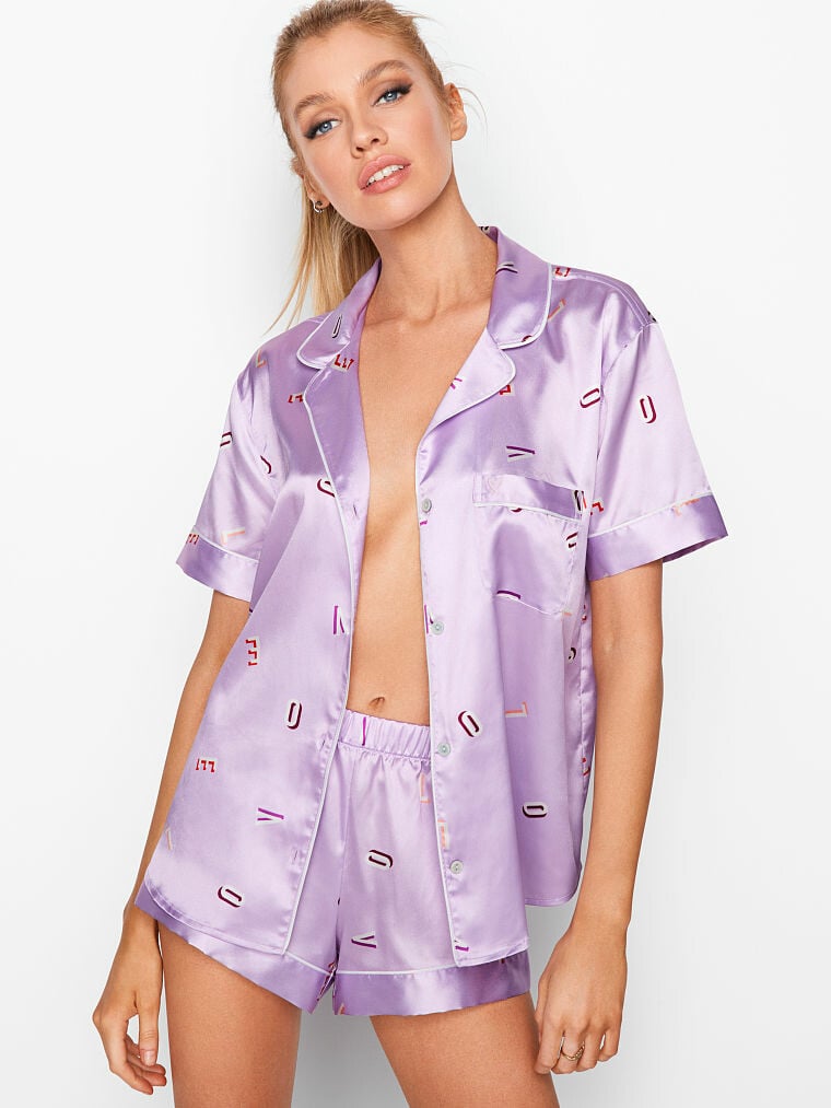 Victoria's Secret Lilac Satin Shorts