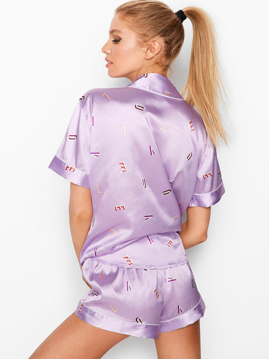 Victoria's Secret Lilac Satin Shorts
